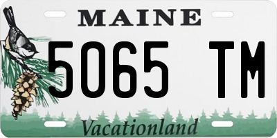 ME license plate 5065TM