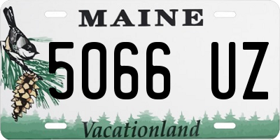 ME license plate 5066UZ