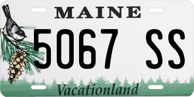 ME license plate 5067SS