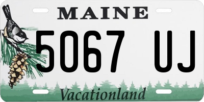 ME license plate 5067UJ