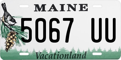 ME license plate 5067UU