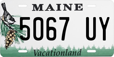 ME license plate 5067UY