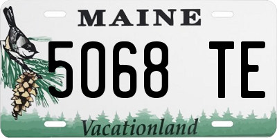ME license plate 5068TE