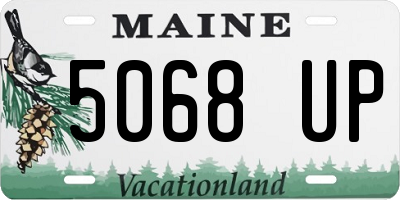 ME license plate 5068UP