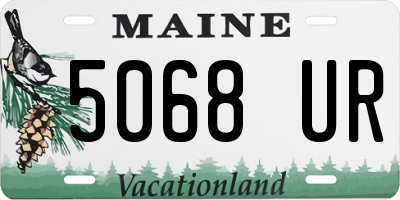 ME license plate 5068UR