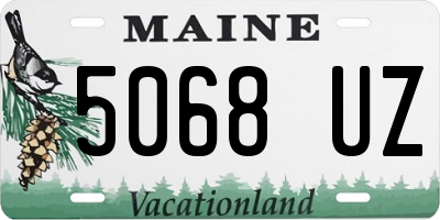 ME license plate 5068UZ