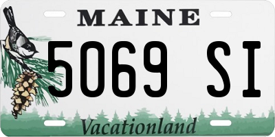 ME license plate 5069SI