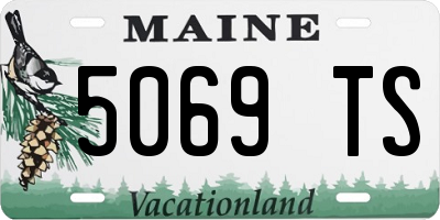 ME license plate 5069TS