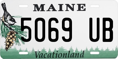 ME license plate 5069UB