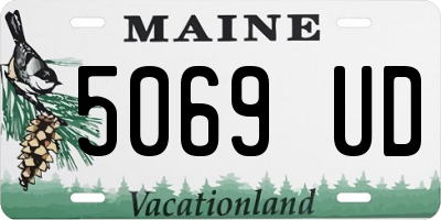 ME license plate 5069UD