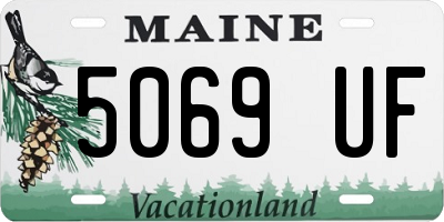 ME license plate 5069UF