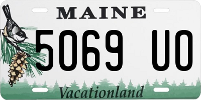ME license plate 5069UO