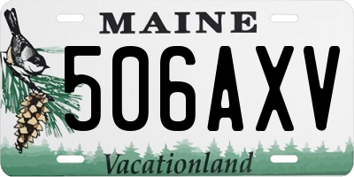 ME license plate 506AXV