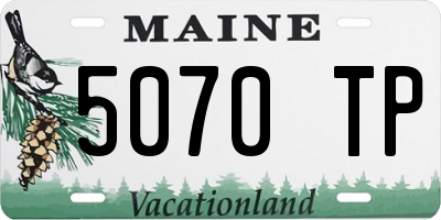ME license plate 5070TP