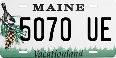 ME license plate 5070UE