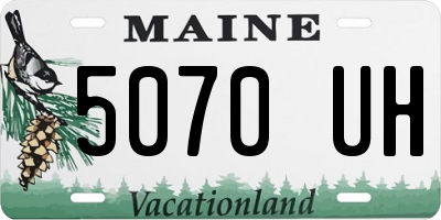 ME license plate 5070UH