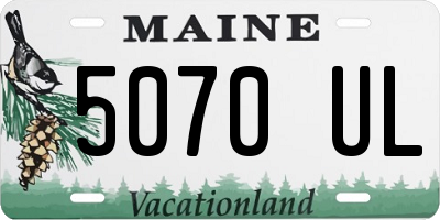 ME license plate 5070UL