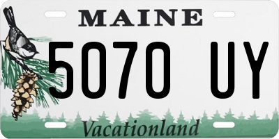 ME license plate 5070UY