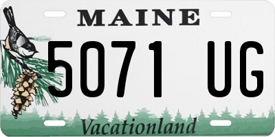 ME license plate 5071UG