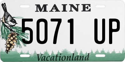 ME license plate 5071UP