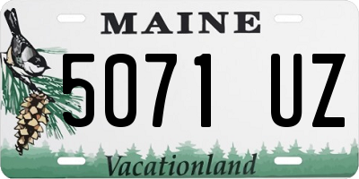 ME license plate 5071UZ