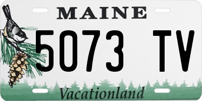 ME license plate 5073TV