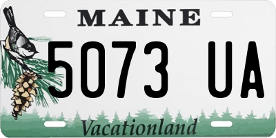 ME license plate 5073UA