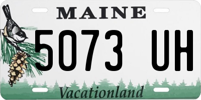 ME license plate 5073UH