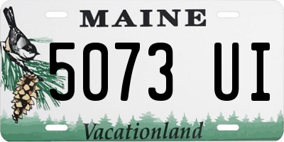 ME license plate 5073UI