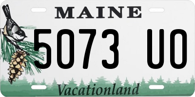 ME license plate 5073UO
