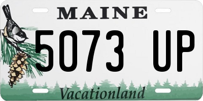 ME license plate 5073UP