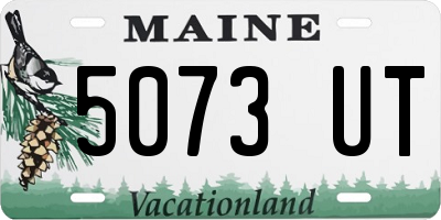 ME license plate 5073UT
