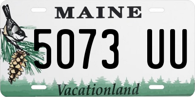 ME license plate 5073UU