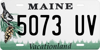 ME license plate 5073UV