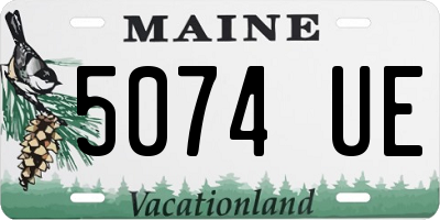 ME license plate 5074UE