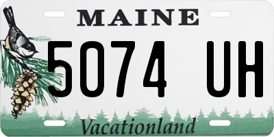 ME license plate 5074UH