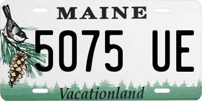 ME license plate 5075UE