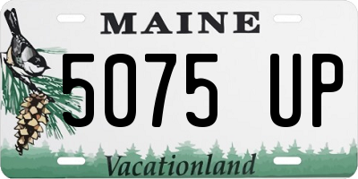 ME license plate 5075UP