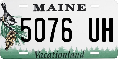 ME license plate 5076UH