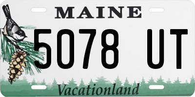 ME license plate 5078UT
