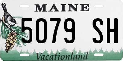 ME license plate 5079SH