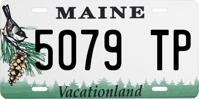 ME license plate 5079TP