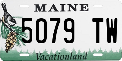 ME license plate 5079TW