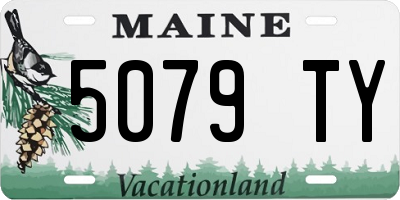 ME license plate 5079TY