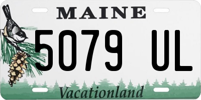 ME license plate 5079UL