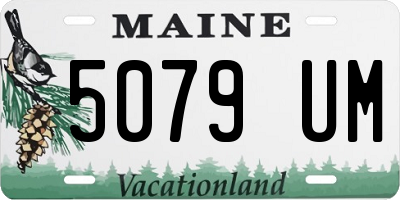 ME license plate 5079UM