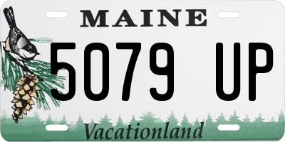 ME license plate 5079UP