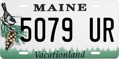 ME license plate 5079UR