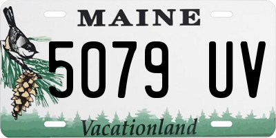 ME license plate 5079UV