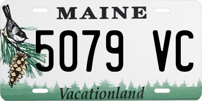 ME license plate 5079VC